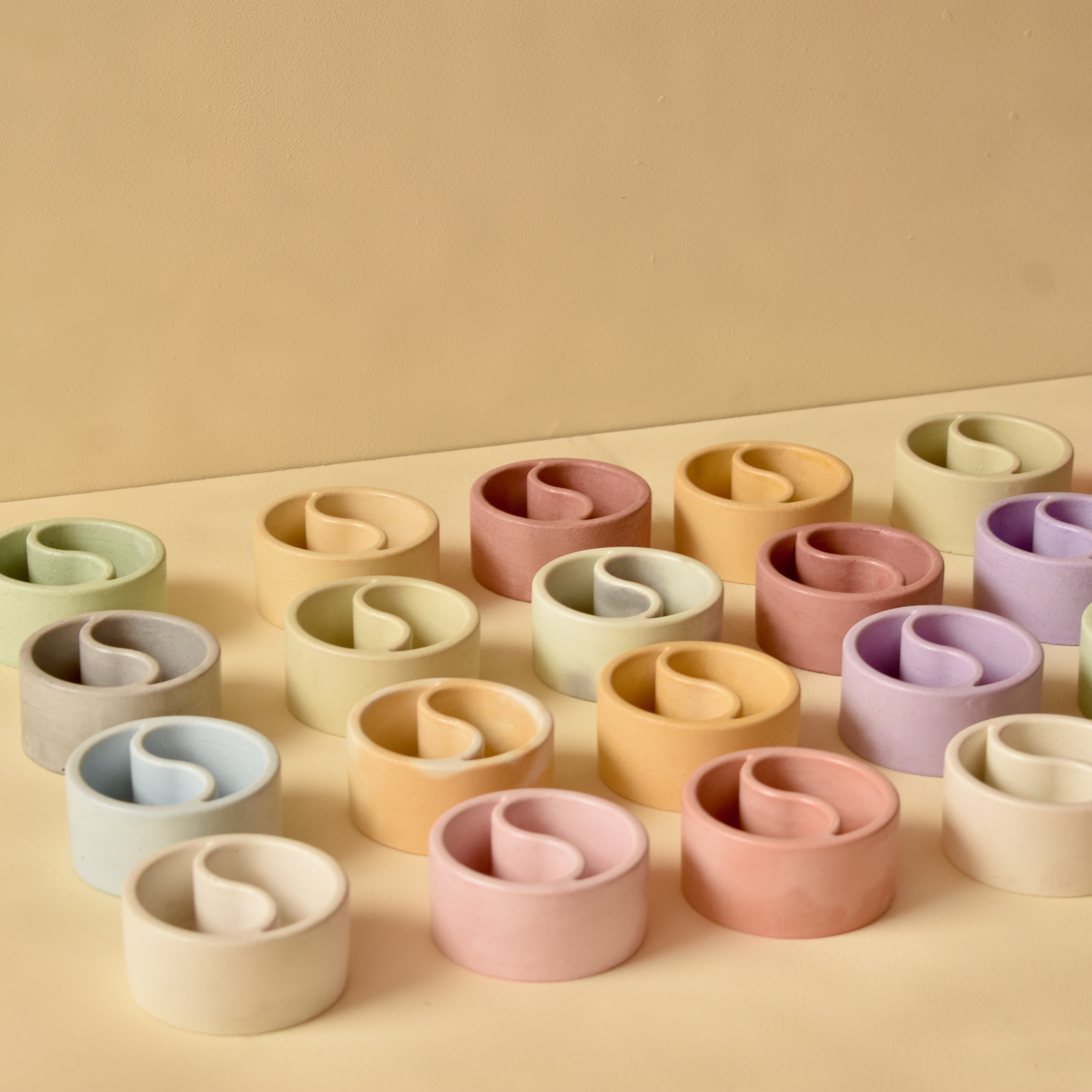 Set of 10 Concrete Candle Jars, Candle Making Jars, Wholesale Jars